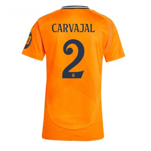 Real Madrid Daniel Carvajal #2 Gostujuci Dres za Ženska 2024-25 Kratak Rukav